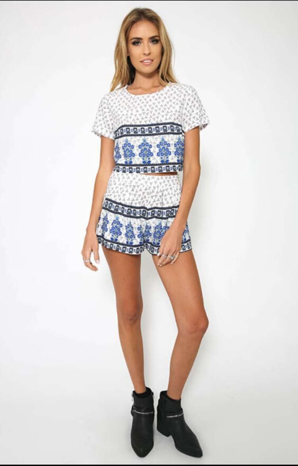 F2464-2 JASPERS SHORTS - PRINT